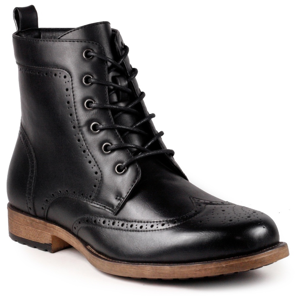 Metrocharm MC309 Black Men's Lace Up Oxford Boot